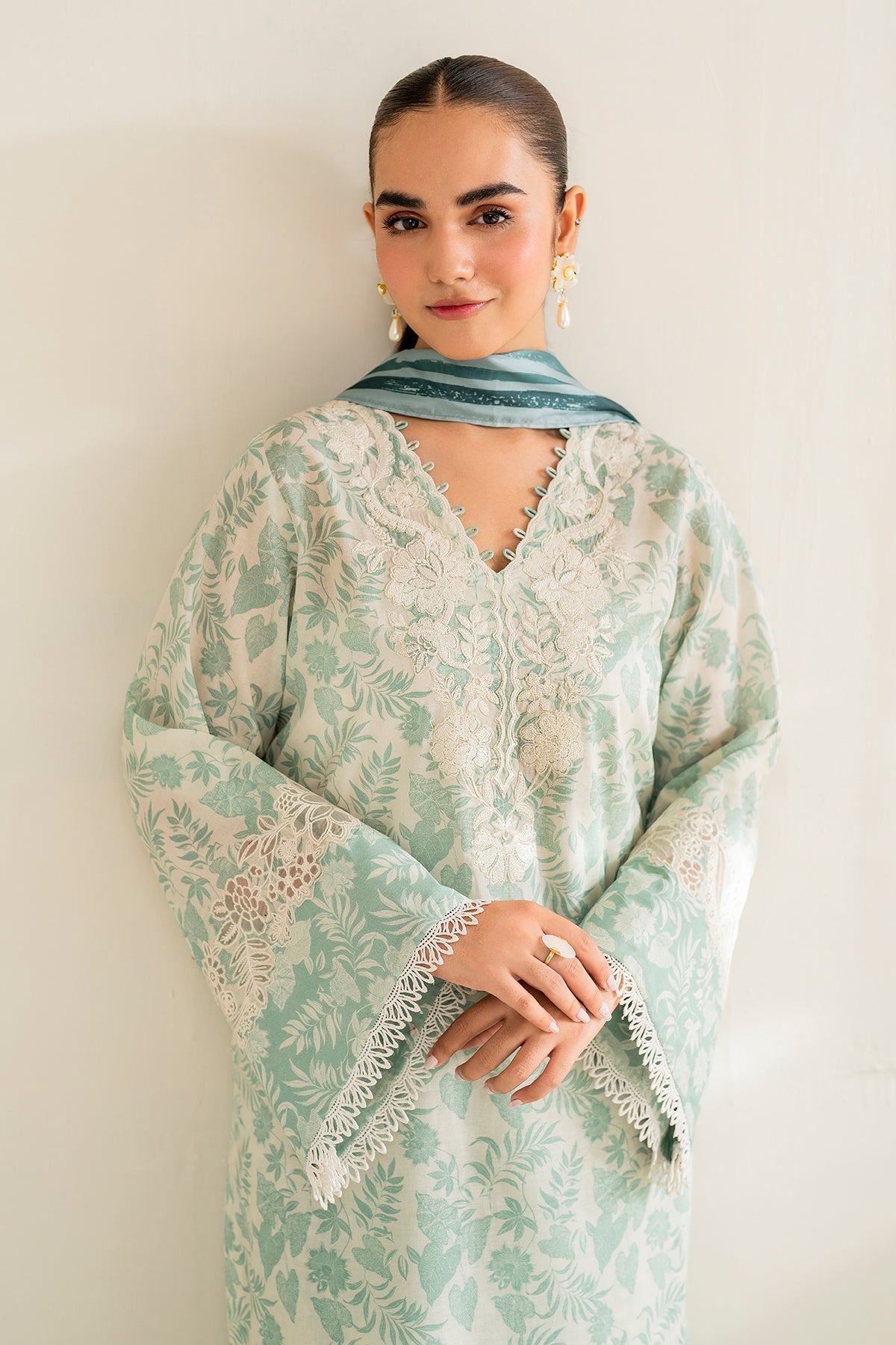 BAROQUE KHADDAR 3PC WITH KHADDAR PRINTED SHIRT & TROUSER-906