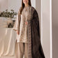 SOBIA NAZIR - 3PC LAWN EMBROIDERED SHIRT WITH DIGITAL PRINTED SHAWL AND TROUSER-1114