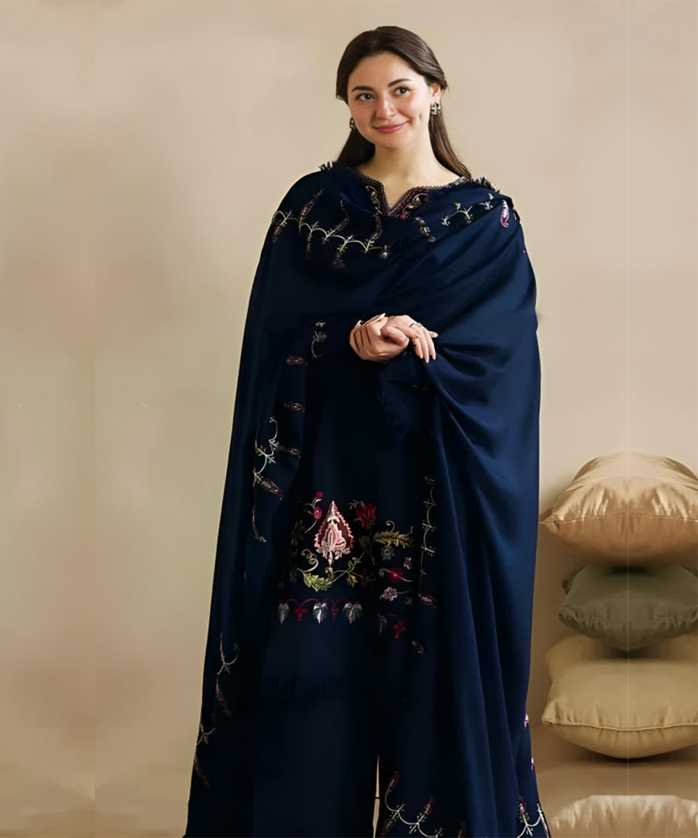 Zara Shahjahan Dhanak 3PC Embroidered With Dhanak Embroidered Dupatta-618