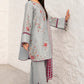 Lawn-3PC Chikankari Embroidered With Digital Printed Jacquard Dupatta-5192