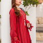 Dhanak-3PC Embroidered Shirt with Digital Printed Wool Shawl - 3160