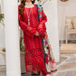 Dhanak-3PC Embroidered Shirt with Digital Printed Wool Shawl - 3160