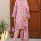 JAZMIN 3PC Chekankari Lawn Embroidered With Printed Dupatta-480