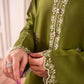 Lawn-3PC Embroidered Shirt with Chiffon Plain Dyed Dupatta-1198