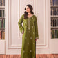Lawn-3PC Embroidered Shirt with Chiffon Plain Dyed Dupatta-1198