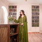 Lawn-3PC Embroidered Shirt with Chiffon Plain Dyed Dupatta-1198