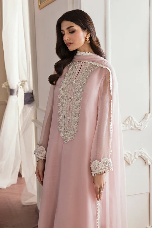 Baroque 3PC Lawn Embroidered Shirt With Chiffon Embroidered Dupatta-506