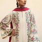 Lawn-3PC Embroidered Shirt With Digital Printed Jauqard Dupatta-5097