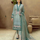 Dhanak-3PC Embroidered Shirt with Organza Embroidered Dupatta- 3292