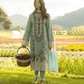 Dhanak-3PC Embroidered with Digital Printed Wool Shawl-3363