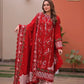 Lawn-3PC Chikankari Embroidered Shirt With Lawn Embroidered Dupatta-5244