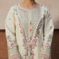 Dhanak -3PC Embroidered Shirt With Digital Printed & Embroidered Organza Dupatta-3372