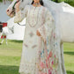 Lawn-3PC Chikankari Embroidered With Digital Printed Jacquard Dupatta-5202