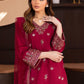 Dhanak -3PC Embroidered Shirt With Organza Embroidered Dupatta-3370