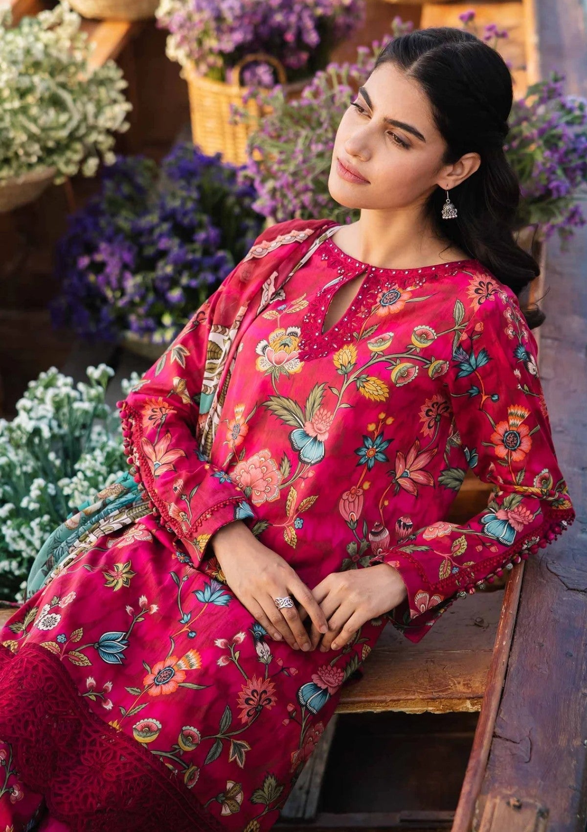 MARIA B KHADDAR 3PC WITH KHADDAR PRINTED SHIRT & TROUSER-907