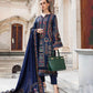 Dhanak 3PC Embroidered Shirt with Dhanak Embroidered Dupatta-3384