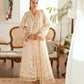 Dhanak-3PC Embroidered Shirt with Organza Embroidered Dupatta- 3368
