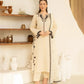 Dhanak-3PC Embroidered Shirt with Chiffon Embroidered Dupatta - 3510