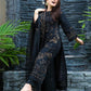 Black Linen 3PC Embroidered-842