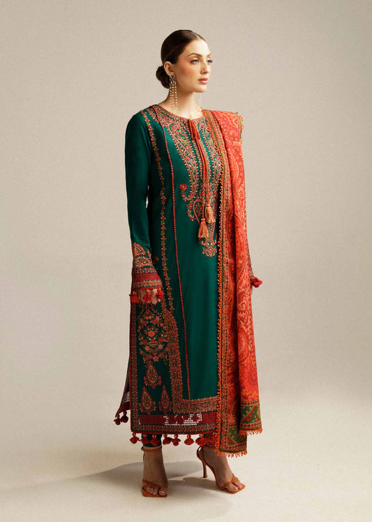 Lawn-3PC Embroidered with Digital Printed Jacquard Dupatta-5113
