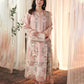 Dhanak-3PC Embroidered Shirt with Digital Printed Wool Shawl - 3402