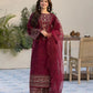 Dhanak-3PC Embroidered Shirt with Organza Embroidered Dupatta- 3285