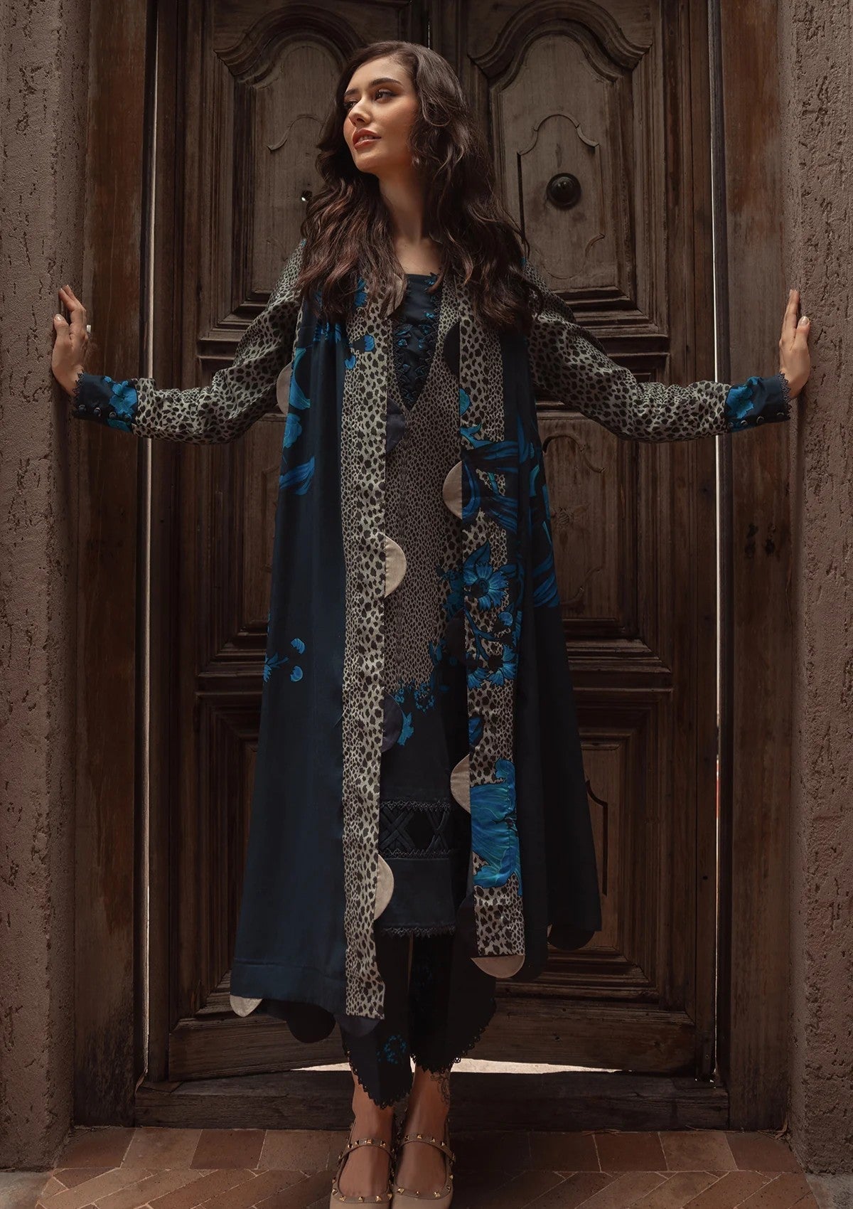 3PC LAWN PRINTED SHIRT WITH VOILE PRINTED DUAPTTA - 4014