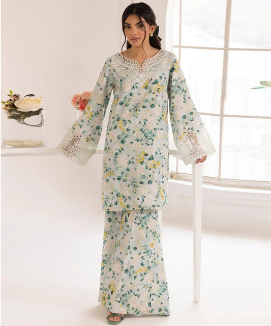 BAROQUE KHADDAR 3PC WITH KHADDAR PRINTED SHIRT & TROUSER-915