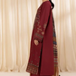 Dhanak-3PC Embroidered Shirt with Digital Printed Wool Shawl-3268