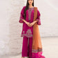 Dhanak-3PC Embroidered Shirt with Digital Printed Wool Shawl -3371