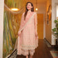 Dhanak-3PC Embroidered With Organza Embroidered Dupatta-3116
