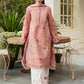 Dhanak-3PC Embroidered Shirt with Digital Printed Wool Shawl -3188