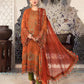 Dhanak-3PC Embroidered Shirt with Chiffon Embroidered Dupatta-411