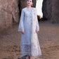Dhanak-3PC Embroidered Shirt with Organza Embroidered Dupatta-3255