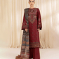 Dhanak-3PC Embroidered Shirt with Digital Printed Wool Shawl-3268