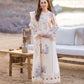 QALAMKAR 3PC Dhanak Embroidered Shirt With Organza Embroidered Dupatta- 3115
