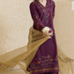 Dhanak -3PC Embroidered Shirt With Organza Embroidered Dupatta-3343