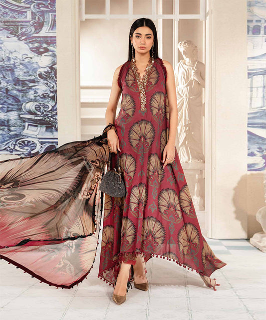 MARIA B KHADDAR 3PC WITH KHADDAR PRINTED SHIRT & TROUSER-920