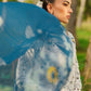 3PC-Printed Lawn Shirt With Voile Printed Dupatta-1546
