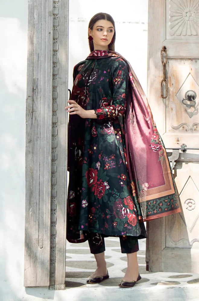 BAROQUE - 3PC Lawn Printed Shirt With Voile Printed Dupatta-783