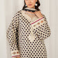 BAROQUE 3PC KARANDI PRINTED SHIRT WITH KARANDI PRINTED DUAPTTA AND TROUSER - 1703