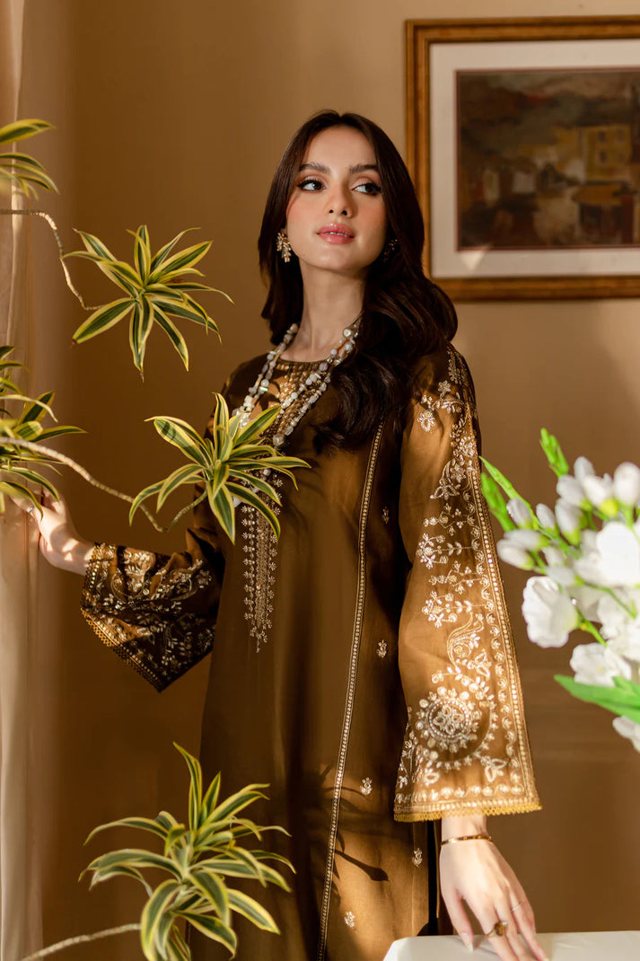 Dhanak-2PC Embroidered Suit - 185