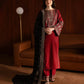 Dhanak -3PC Embroidered Shirt With Organza Sequence Embroidered Dupatta-3351
