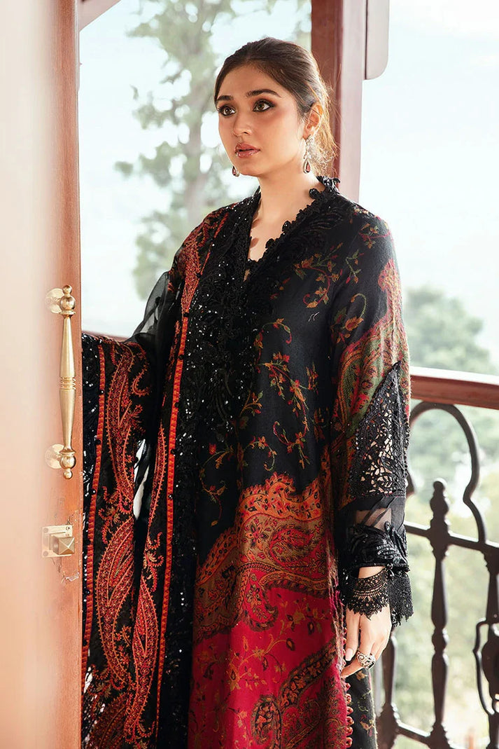 3PC KARANDI PRINTED SHIRT WITH KARANDI PRINTED DUAPTTA AND TROUSER -1709