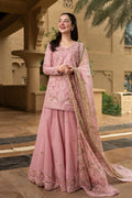 Lawn-3PC Chikankari Embroidered Shirt With Chiffon Printed Dupatta-5260