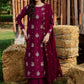 Lawn-3PC Embroidered Shirt With Chiffon Sequins Embroidered Dupatta-5060