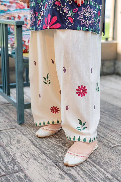 Dhanak-2PC Embroidered Suit - 6081