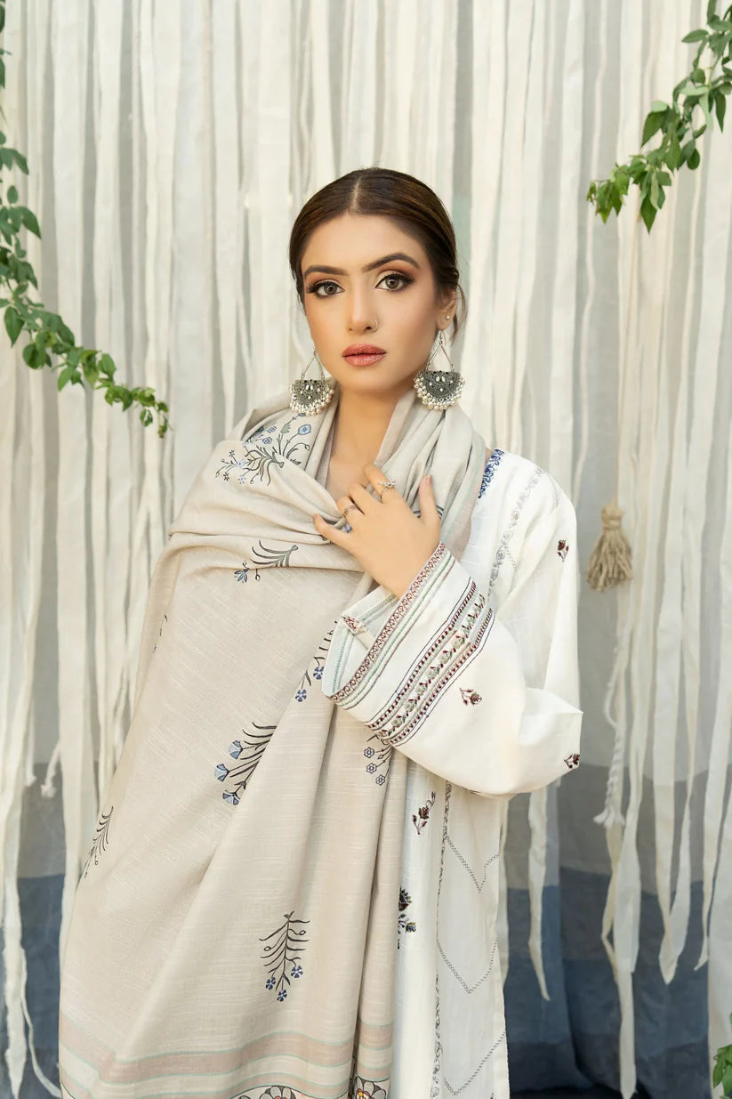 URGE - 3PC LAWN EMBROIDERED SHIRT WITH PRINTED DUPATTA-317
