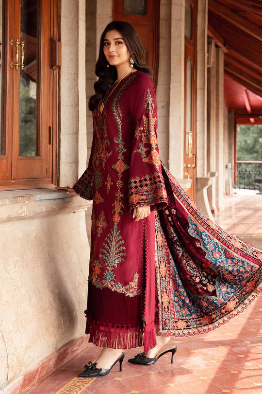Lawn-3PC Embroidered Shirt with Digital Printed Jacquard Dupatta - 5164