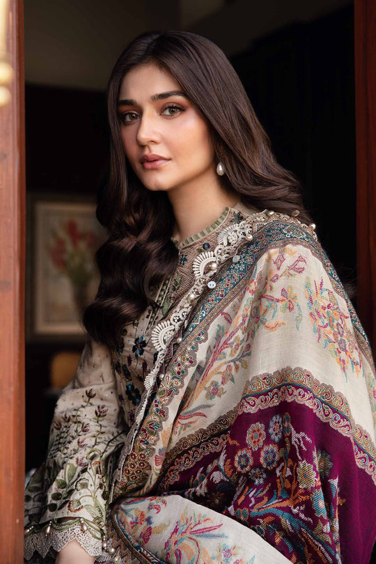 Lawn -3PC Embroidered Shirt with Digital Printed Jacquard Dupatta- 5160